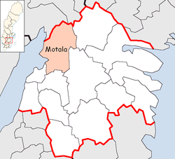 Motala Municipality in Östergötland County